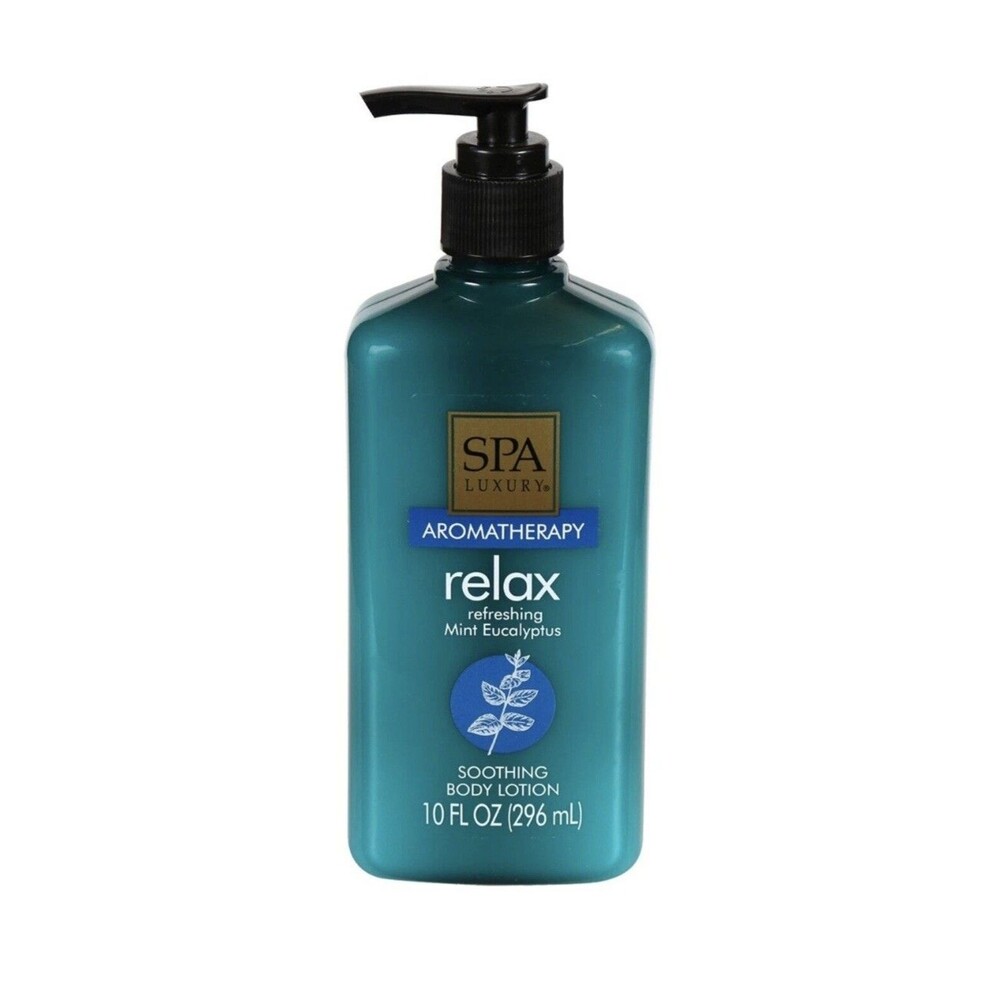 Spa Luxury Relax Aromatherapy Mint Eucalyptus Body Lotion, 10-oz